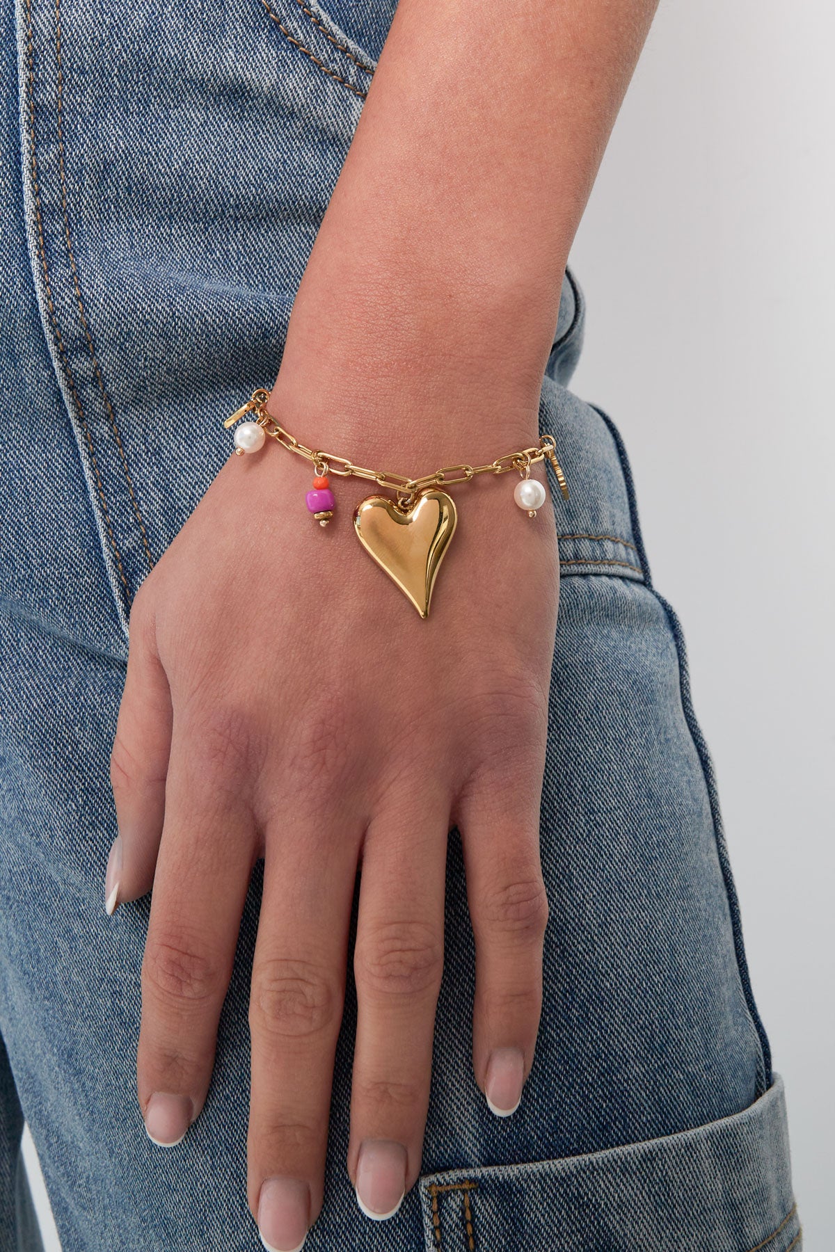 pulsera charm momento amor