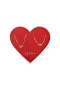 regalo de amor collar y pulsera de acero inoxidable conectando corazones