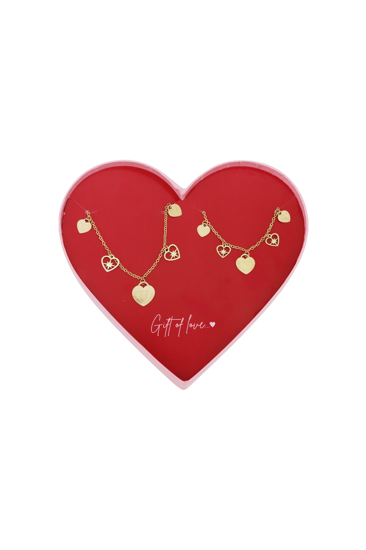 regalo de amor joyería de acero inoxidable