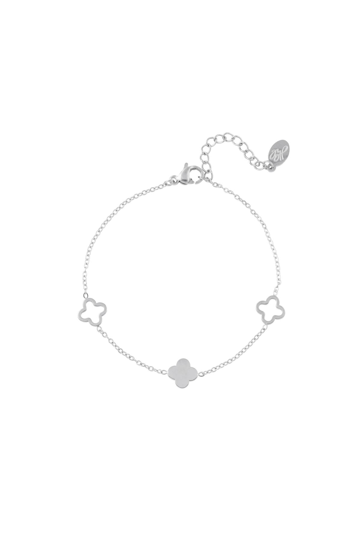 Tréboles de pulsera Color dorado Acero inoxidable