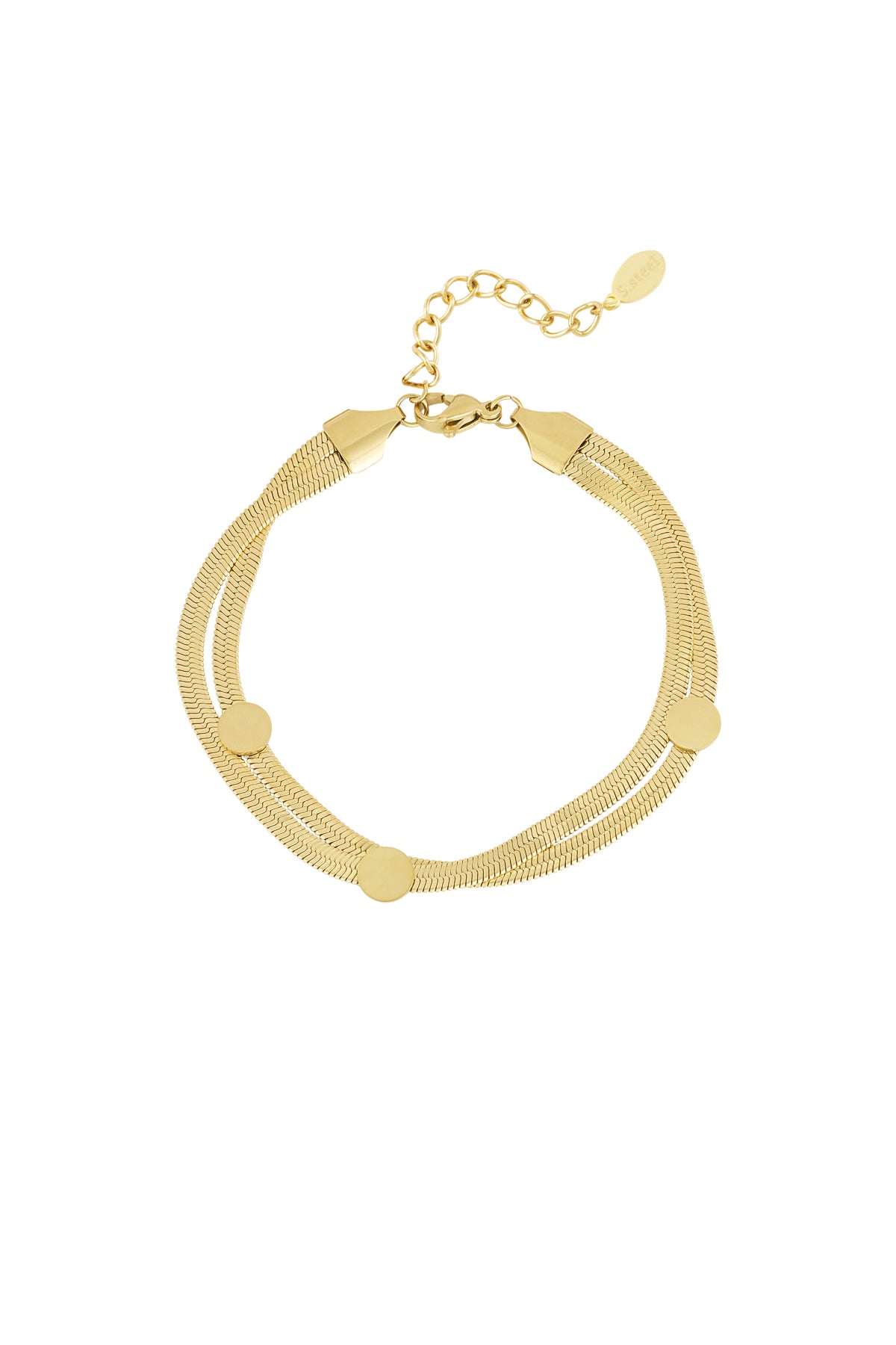 pulsera plana y elegante
