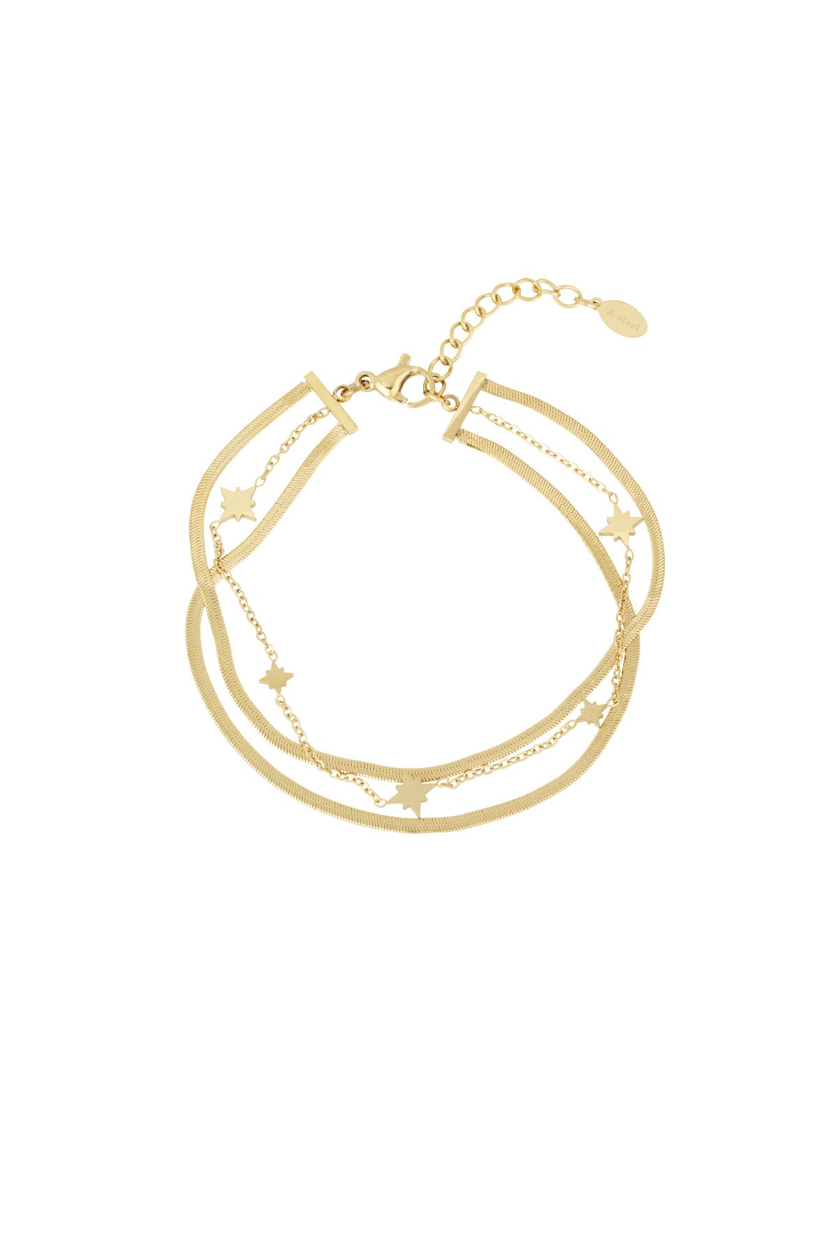 pulsera capas doradas