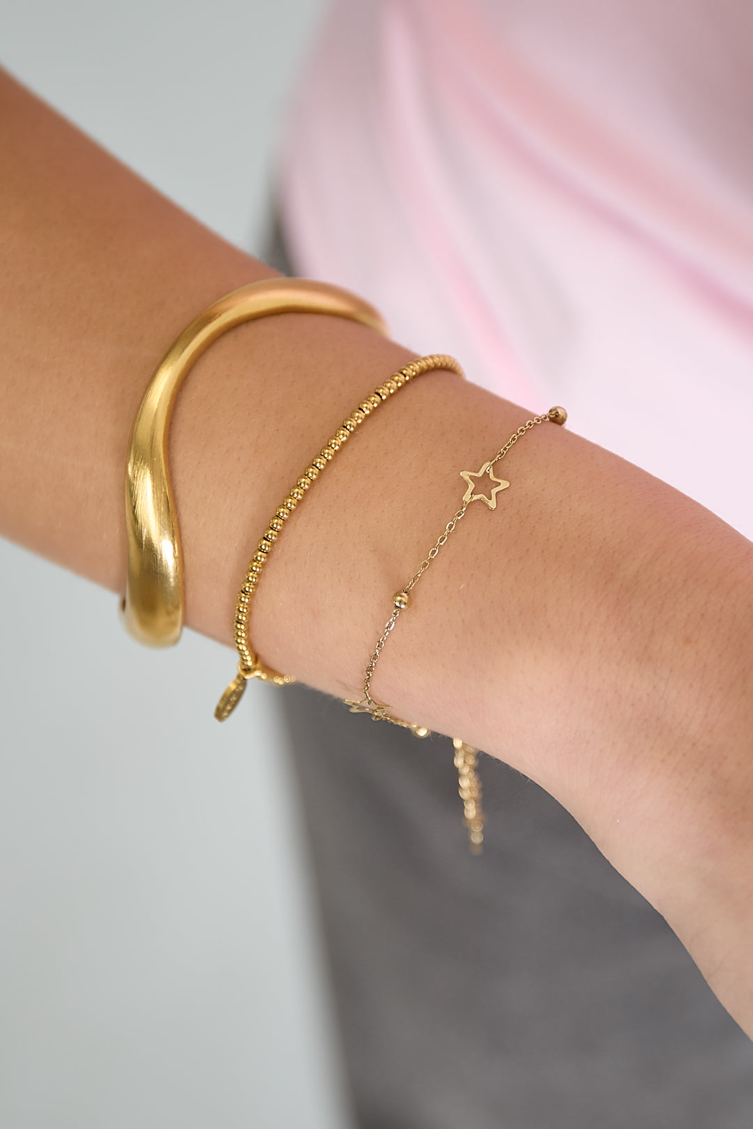 Pulseras de cadena Estrella Casual Diario Serie Simple Joyería de mujer