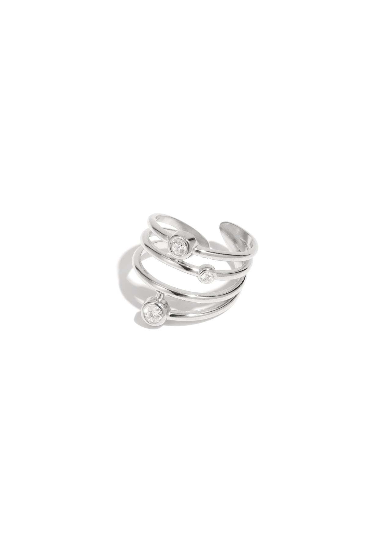 Anillos de acero inoxidable con estilo, líneas simples, estilo casual, diario, serie, joyería para mujer.
