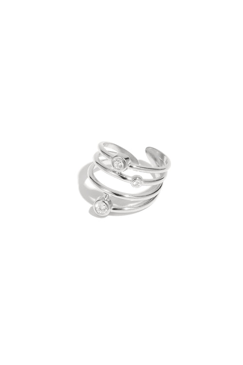 Anillos de acero inoxidable con estilo, líneas simples, estilo casual, diario, serie, joyería para mujer.